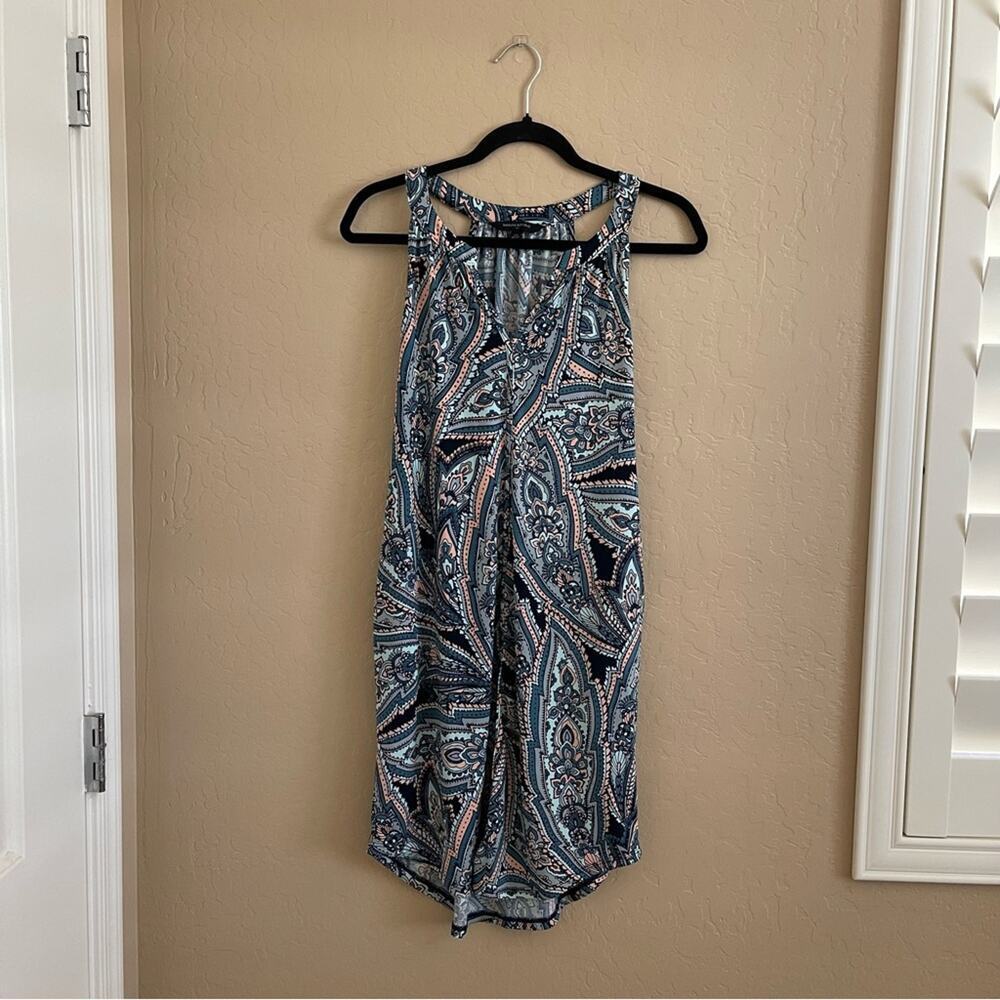 Banana Republic Blue Paisley Print‎ Halter Dress